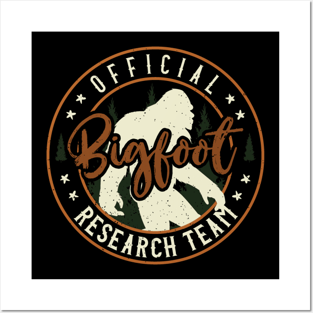 Bigfoot research team Wall Art by Tesszero